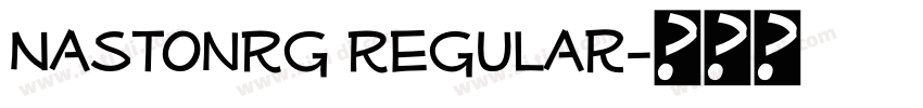 NastonRg Regular字体转换